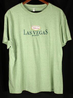 Teemax Embroidered Las Vegas Green T-Shirt - Size XL